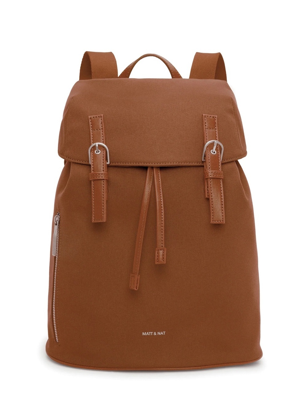 Matt & Nat Rust/Terracotta Canvas Drawstring Backpack